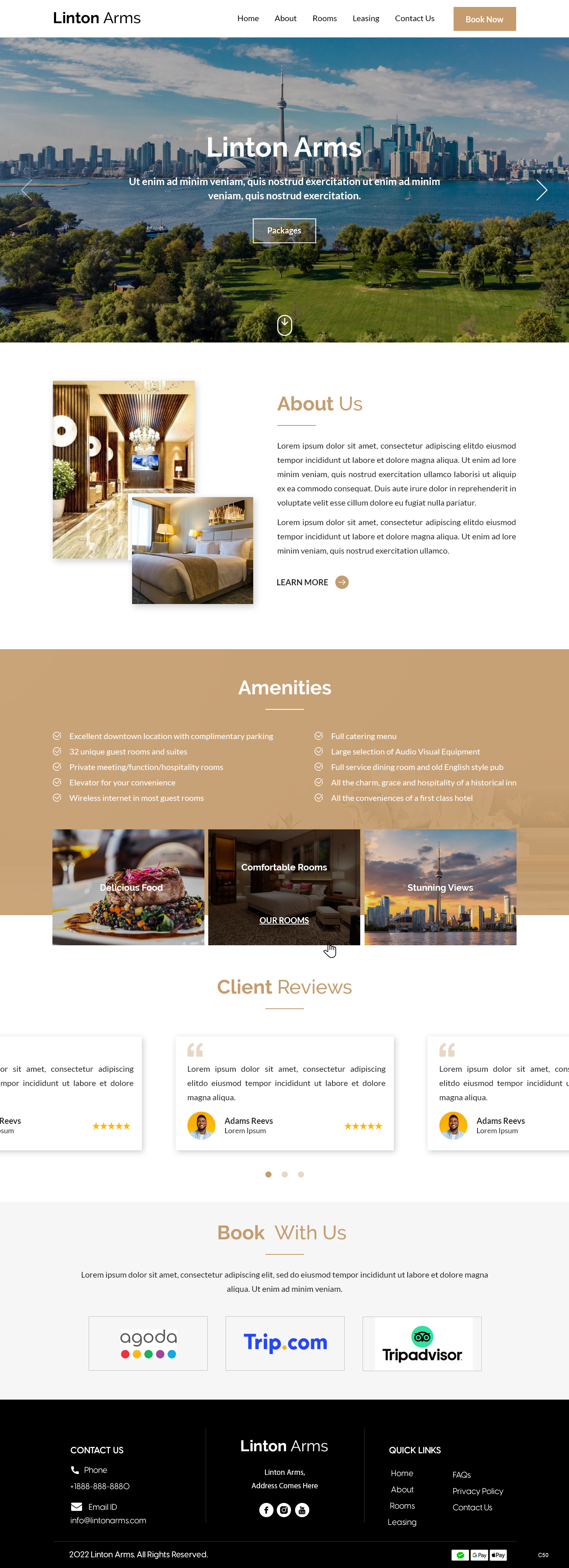 Web Design by pb for LINTON ARMS INN | Design #28720348