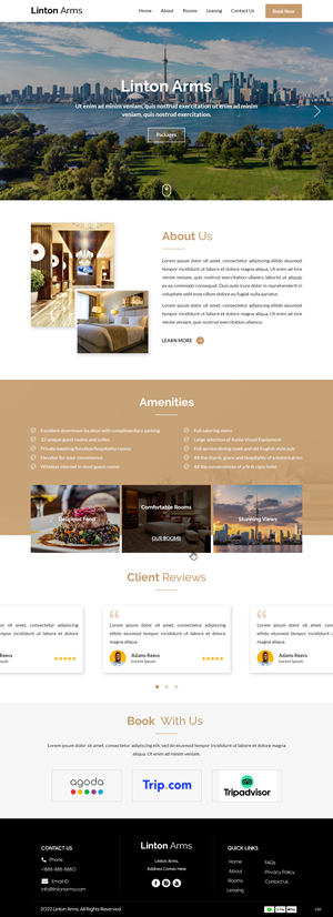 Web-Design von pb für LINTON ARMS INN | Design: #28720348