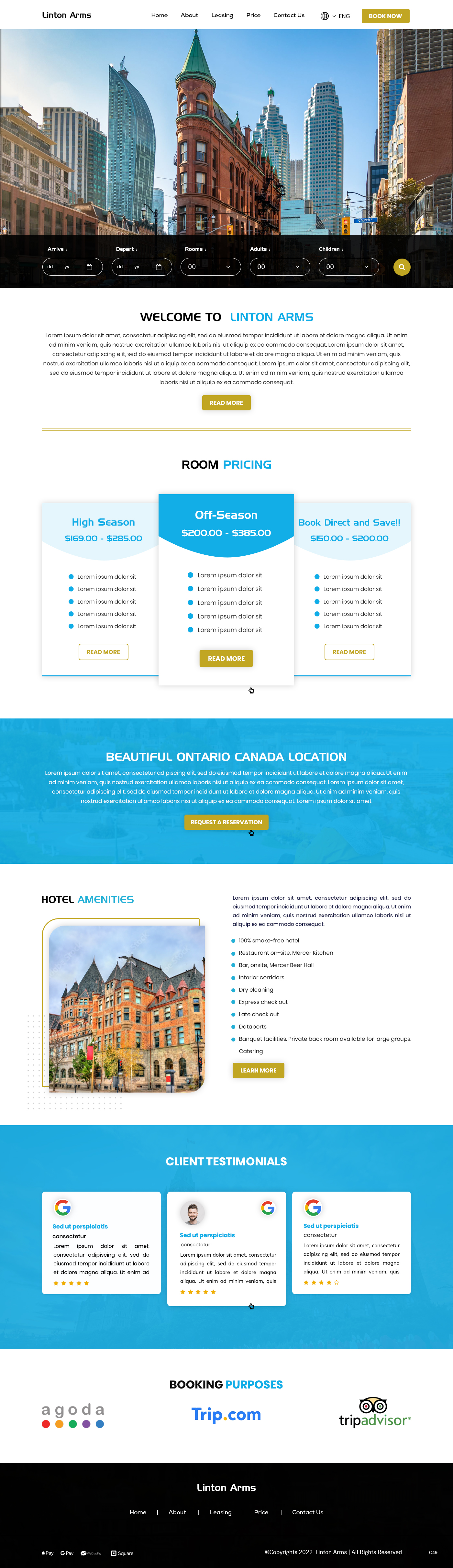 Diseño Web por pb para LINTON ARMS INN | Diseño #28720349