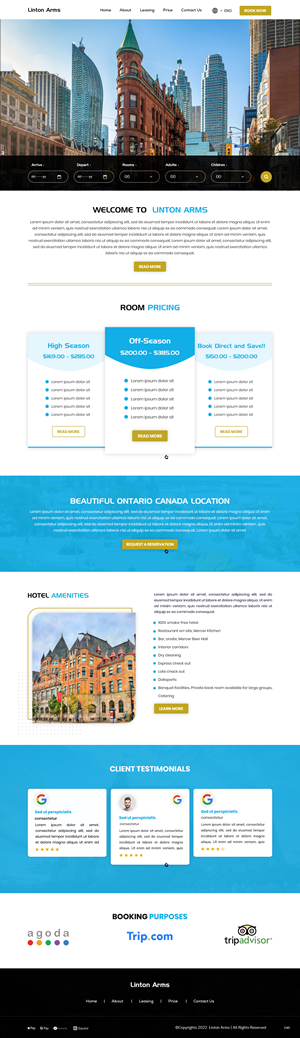 Web-Design von pb für LINTON ARMS INN | Design: #28720349