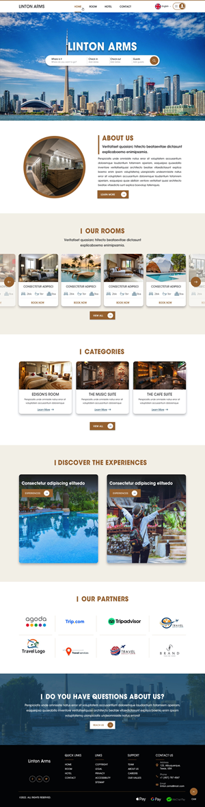 Web-Design von pb für LINTON ARMS INN | Design: #28720356