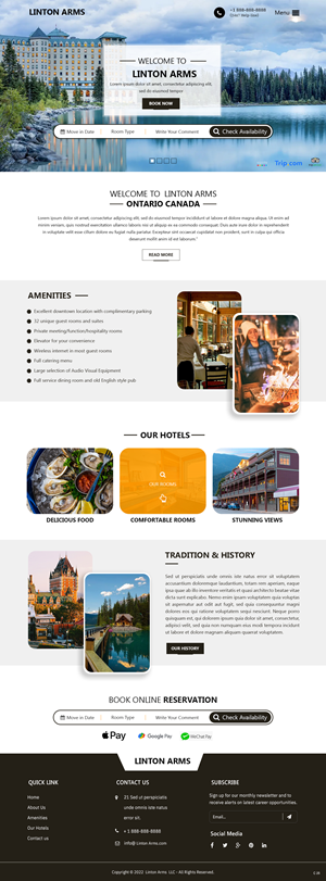 Web-Design von pb für LINTON ARMS INN | Design: #28726065