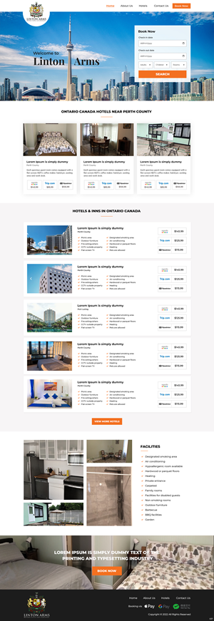 Web-Design von pb für LINTON ARMS INN | Design: #29443140