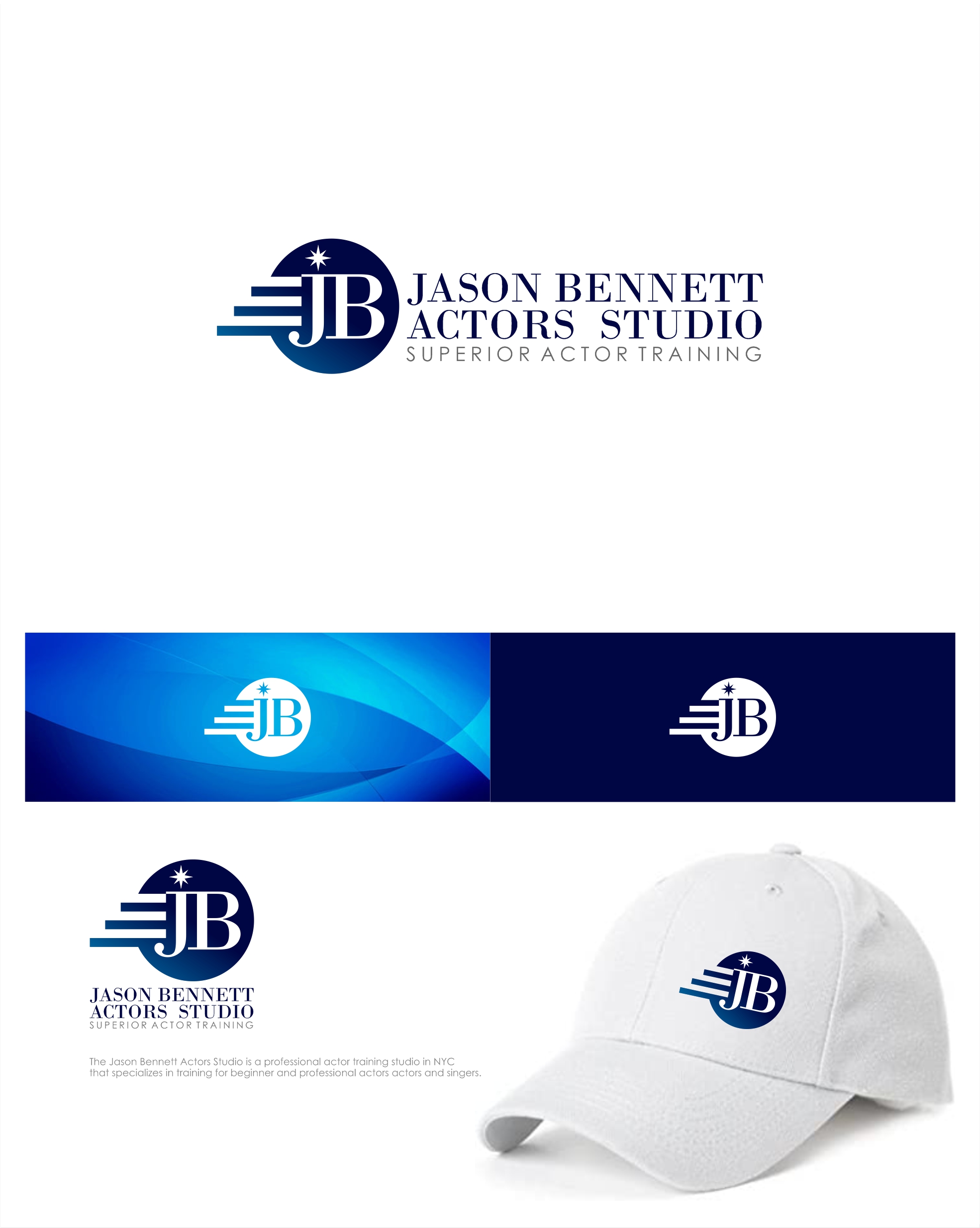 Logo Design by momo57 for Jason Bennett Actors Studio | Design #28752695