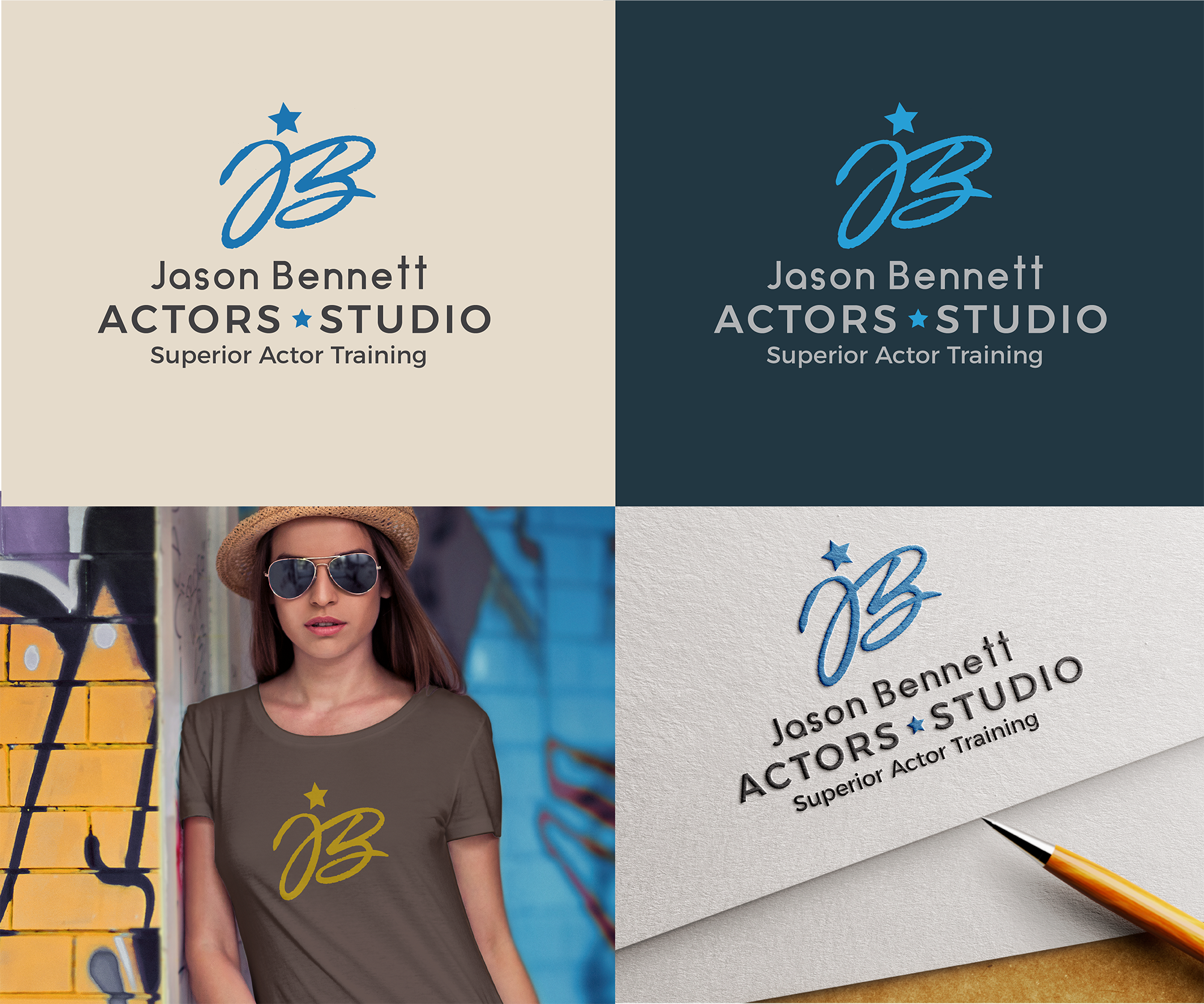 Logo Design by dennisdesigns for Jason Bennett Actors Studio | Design: #28762557