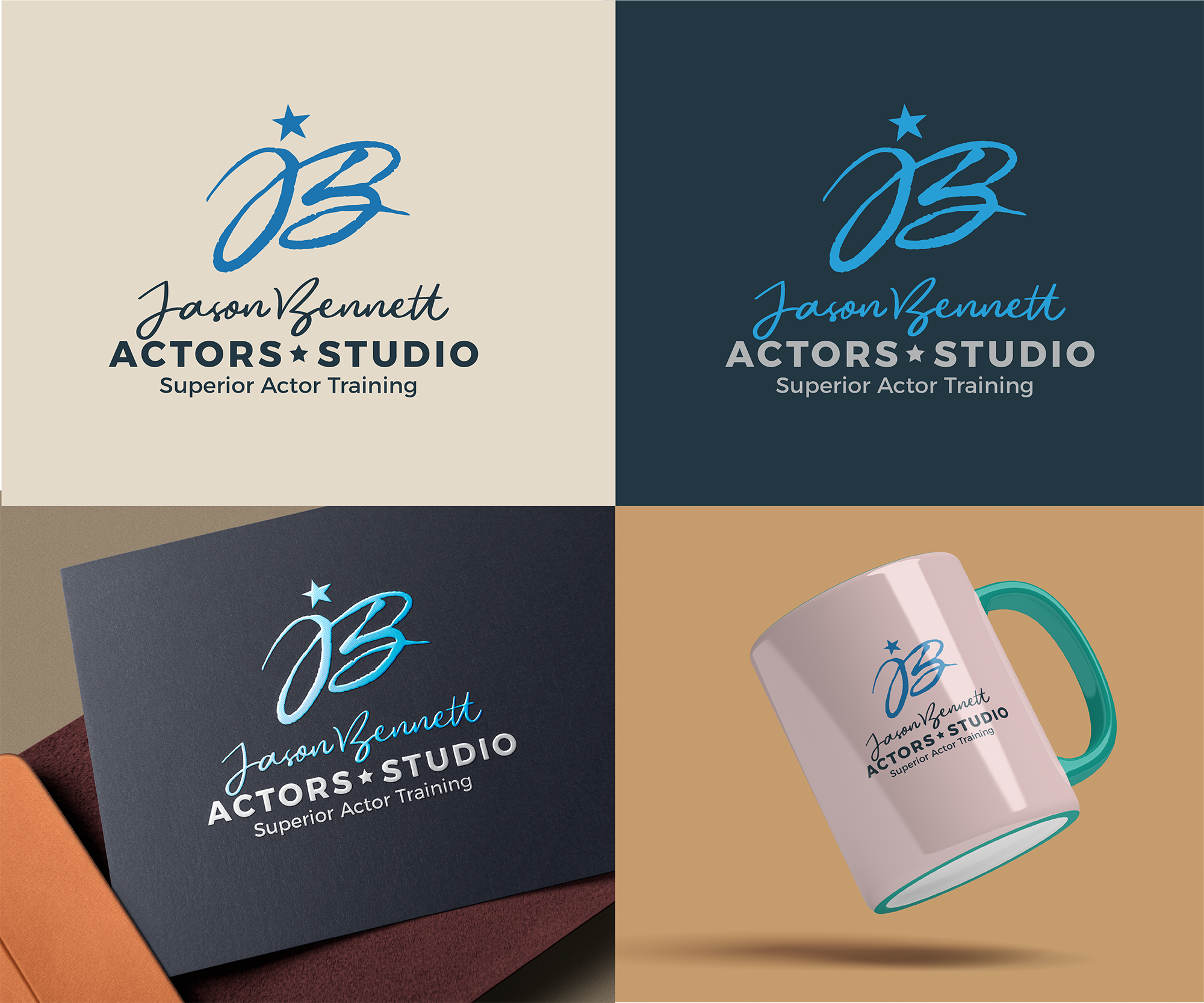 Logo Design by dennisdesigns for Jason Bennett Actors Studio | Design #28768613