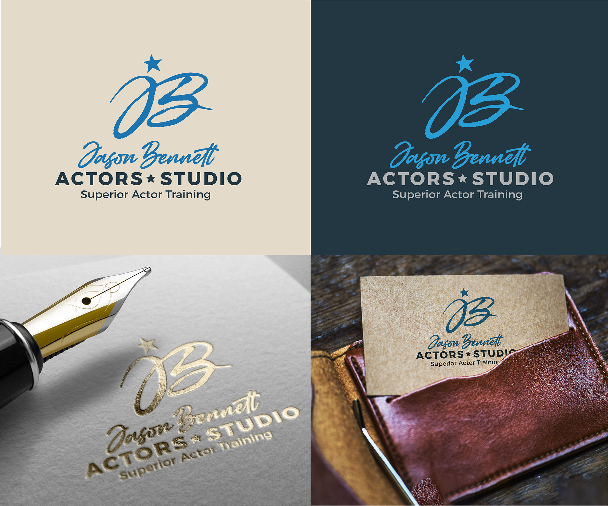 Logo Design by dennisdesigns for Jason Bennett Actors Studio | Design #28768624