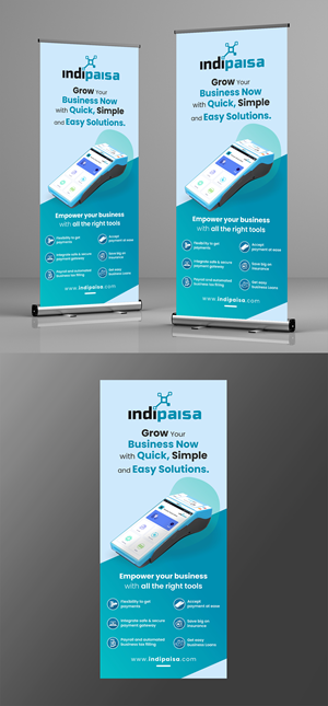 updating a virtual bank "pop-up" branch banner | Graphic Design by KreativeMadz