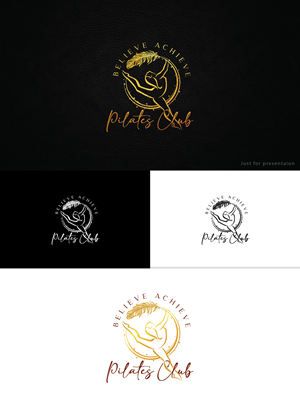 Logo Design by Logo Stock for Believe and Achieve Pilates Club  | Design: #28709104