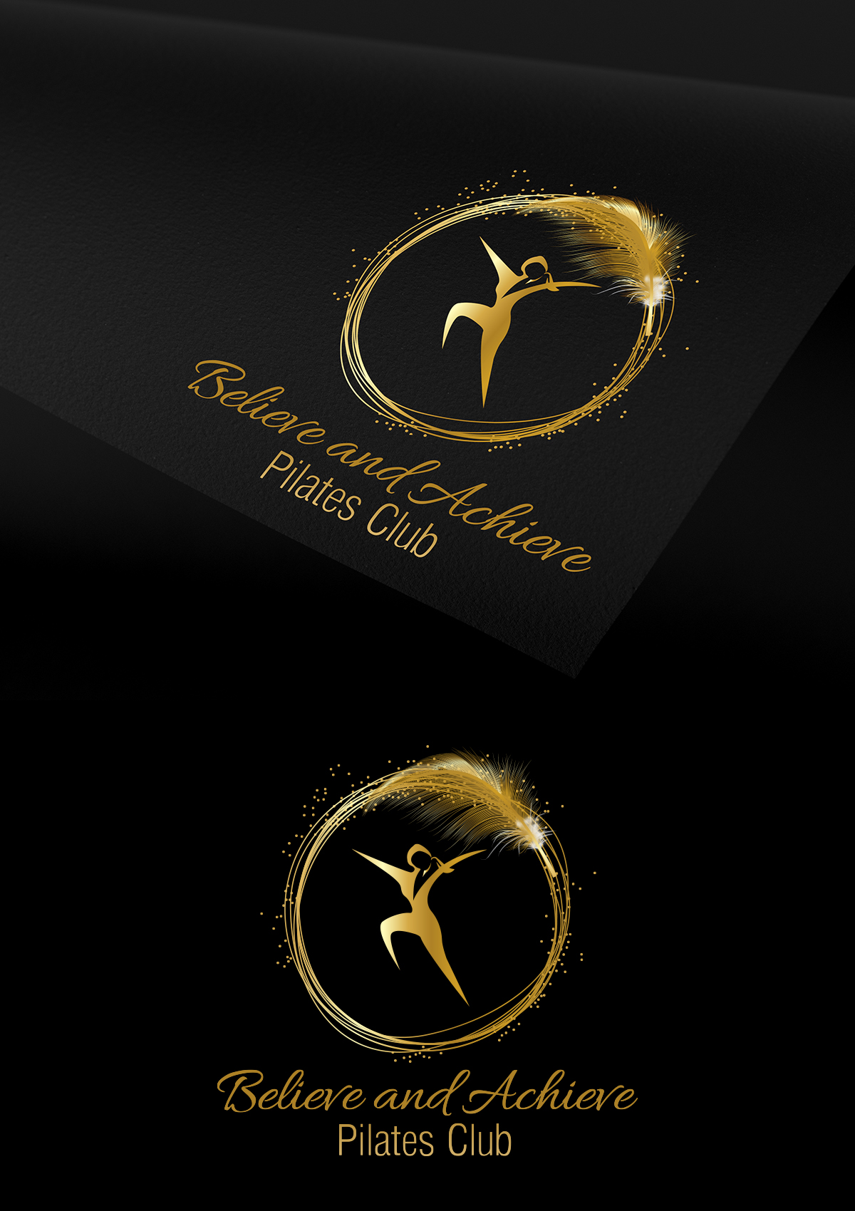 Logo-Design von ninja design art für Believe and Achieve Pilates Club  | Design #28708012