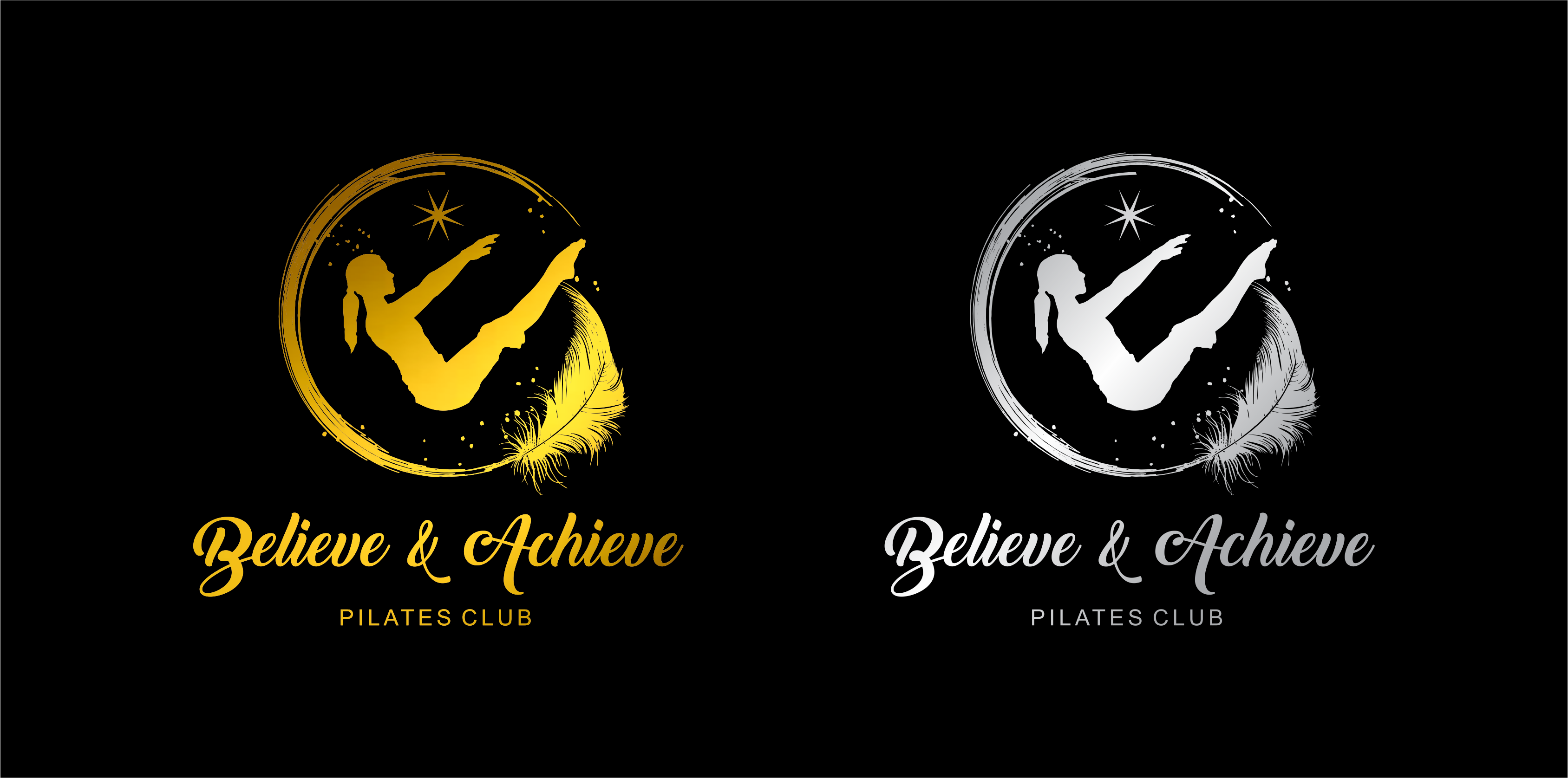 Logo Design by pa2pat for Believe and Achieve Pilates Club  | Design #28716442
