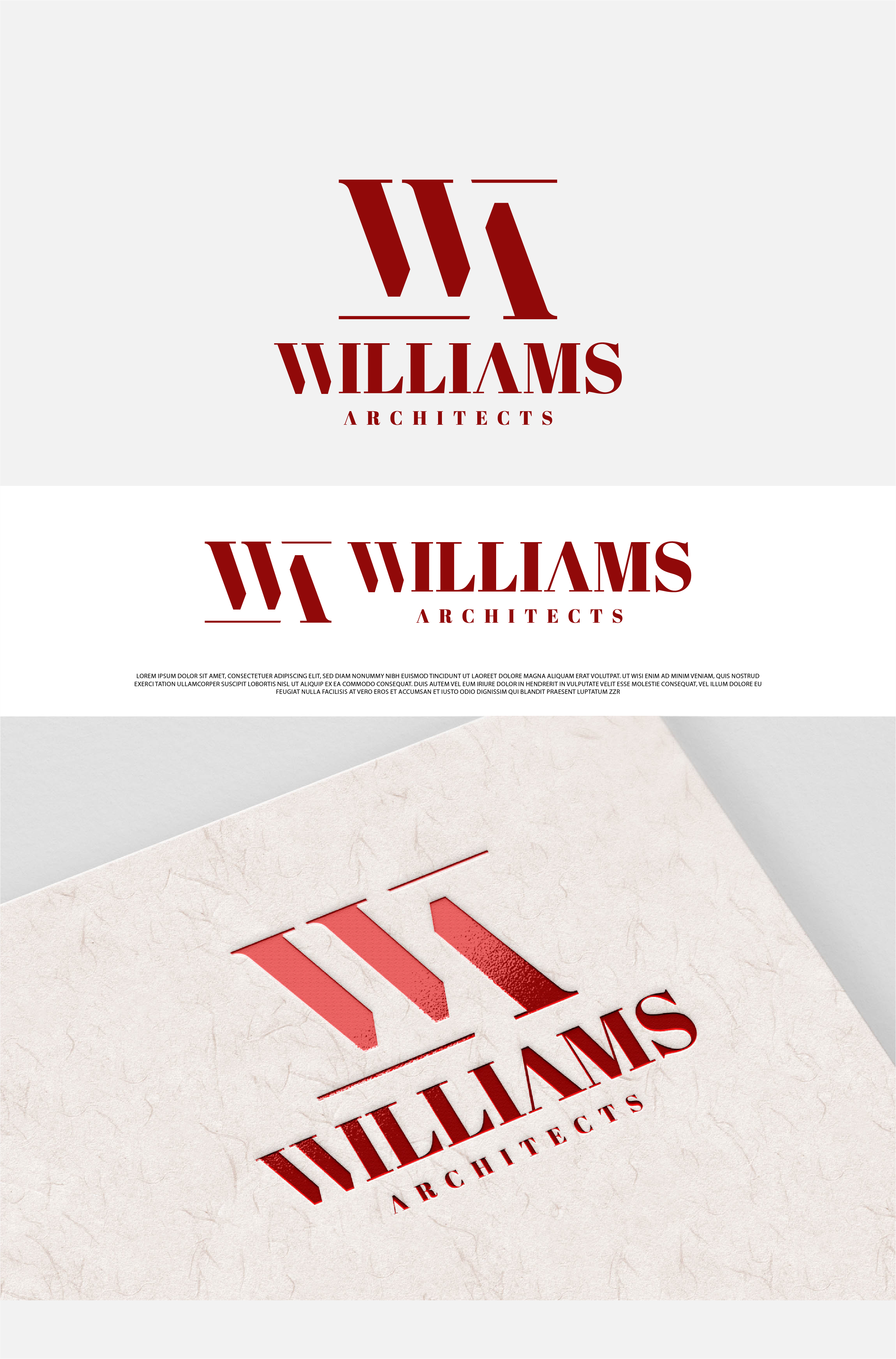 Logo Design by Fezy Design Studio for Williams Architects | Design #28714074