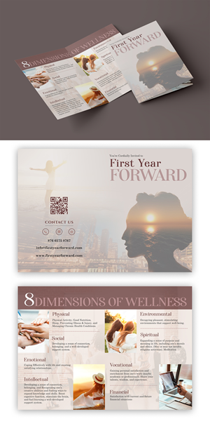 First Year Forward - invitation / brochure | Broschüren-Design von ZeneFashions