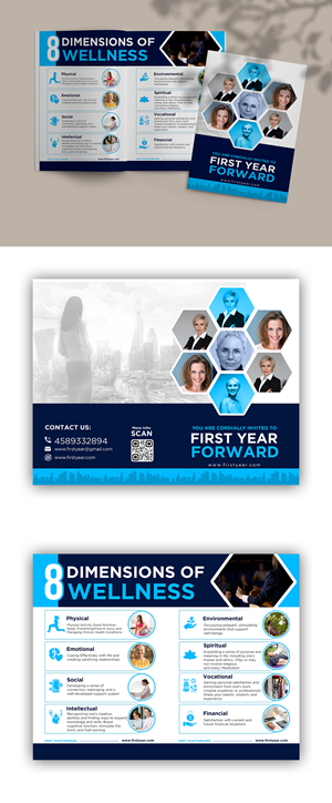 First Year Forward - invitation / brochure | Broschüren-Design von ZeneFashions