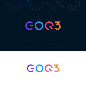 Logo Design by RKsharma for GOQ3 | Design: #28713598