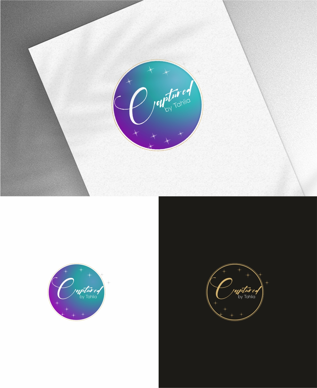 Logo Design by Dave Paresh for Captured by Tahlia | Design #28714769