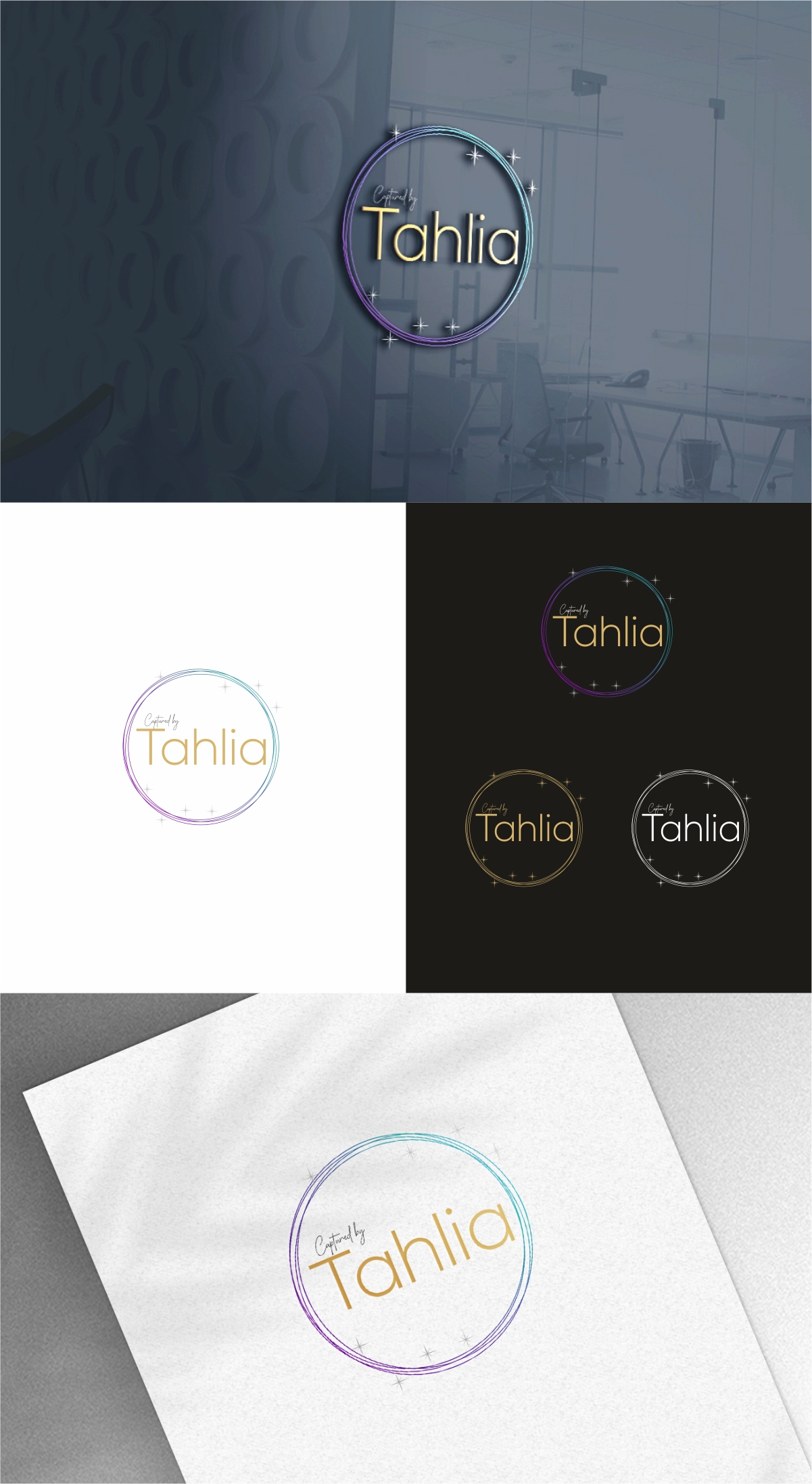 Logo Design by Dave Paresh for Captured by Tahlia | Design #28716518