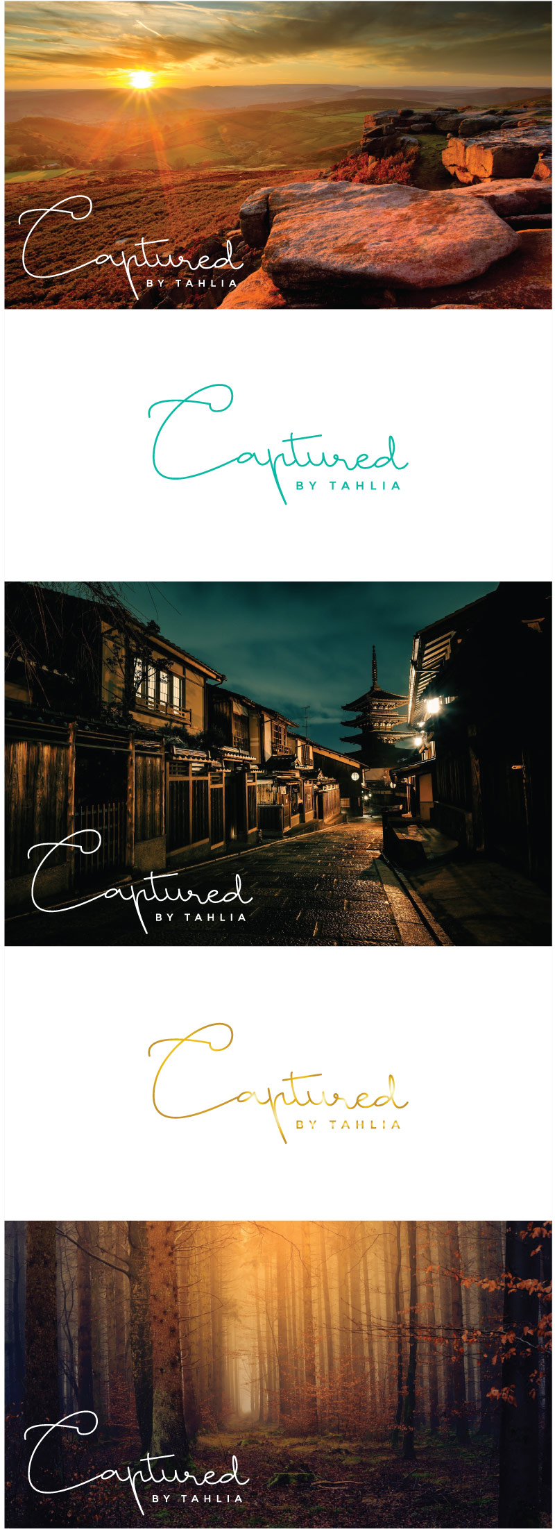 Logo-Design von SHAH 101 für Captured by Tahlia | Design #28745037