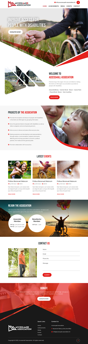 Association qui souhaite améliorer l'accès aux personnes en situation de handicap | Web Design par Starlyn DS