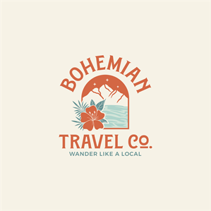 Busines Name: Bohemian Travel Co.; Tag Line: Wander like a Local | Diseño de Logo por design.picnic