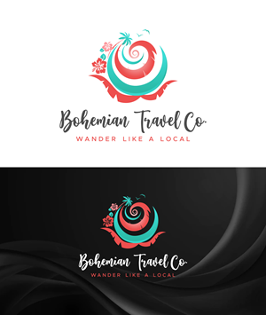 Busines Name: Bohemian Travel Co.; Tag Line: Wander like a Local | Diseño de Logo por ZeneFashions