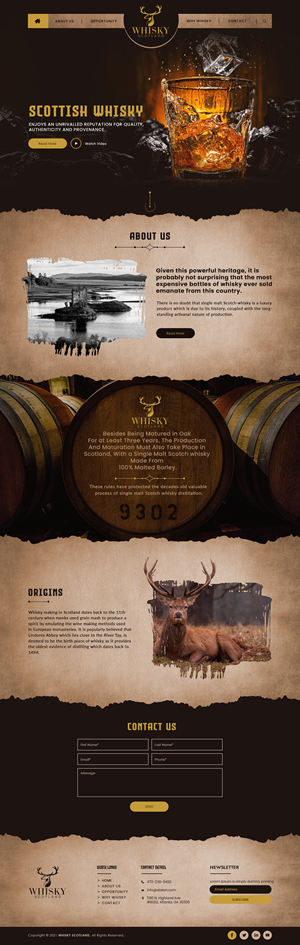 Whisky Scotland | Landing Page Design by bdesigner9