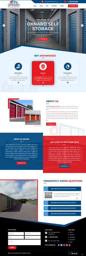 Design a website for our small self storage business | Web Design by pb