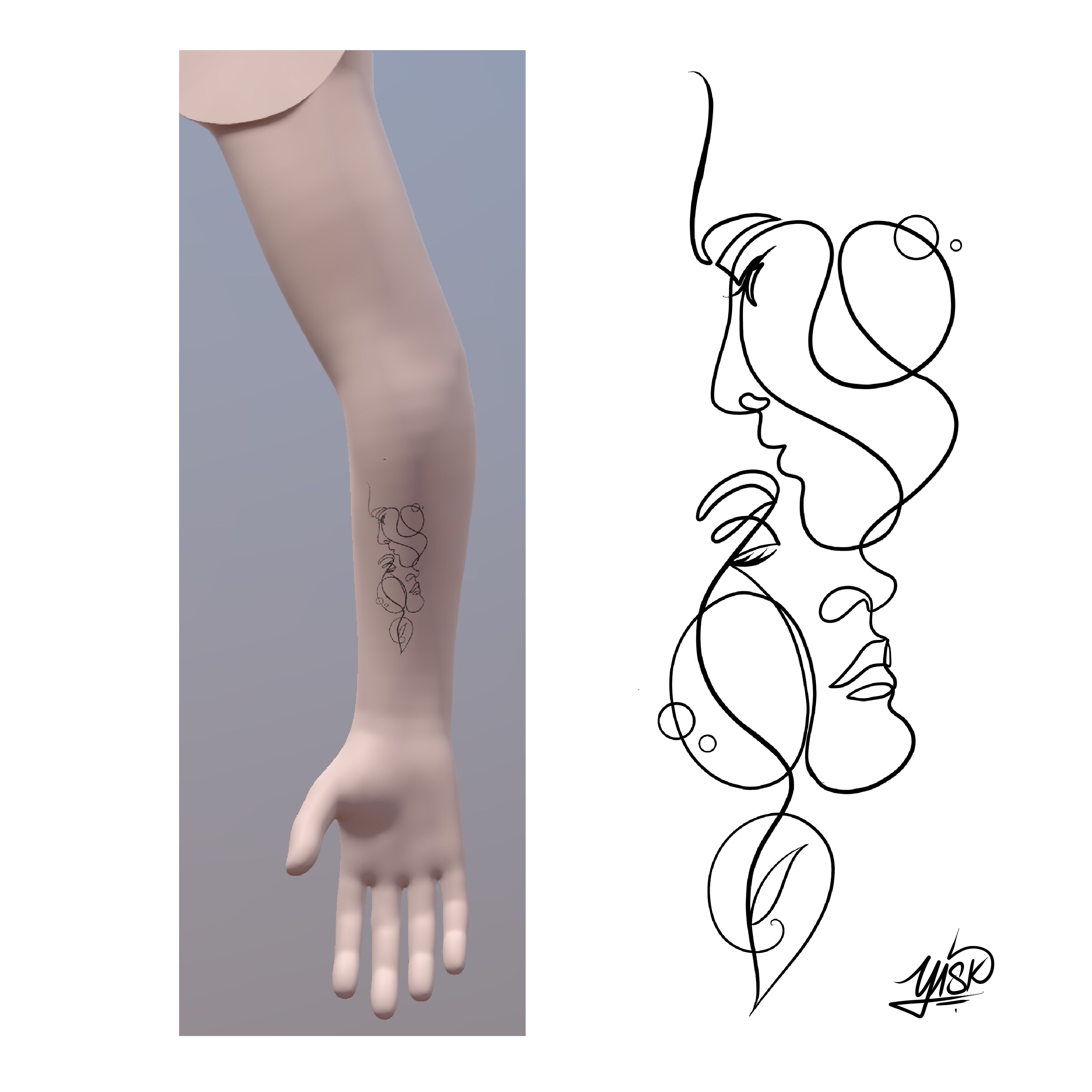 Tattoo-Design von El Yisk 2 für dieses Projekt | Design #28722292