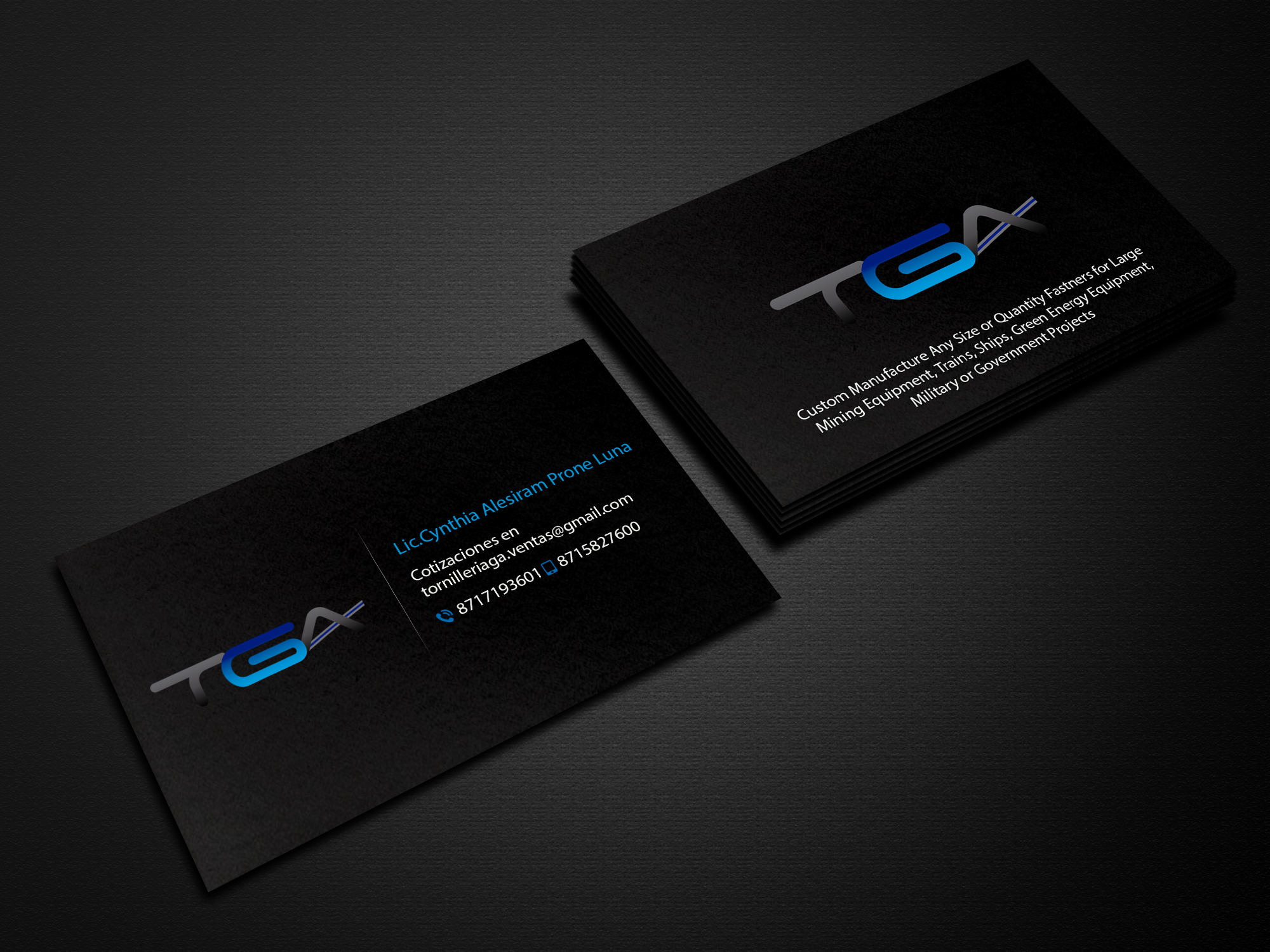 Business Card Design by Creations Box 2015 for TGA | Design #28728132