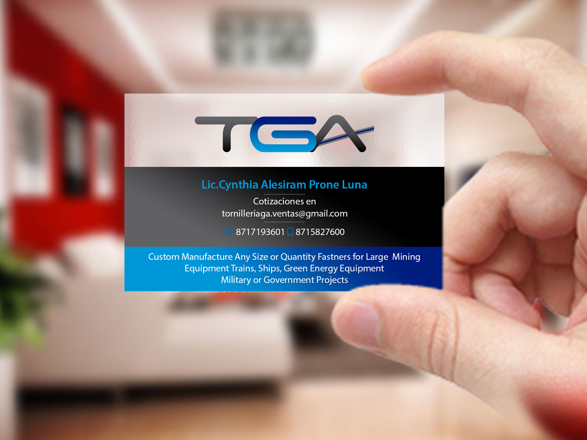 Business Card Design by Creations Box 2015 for TGA | Design #28728354