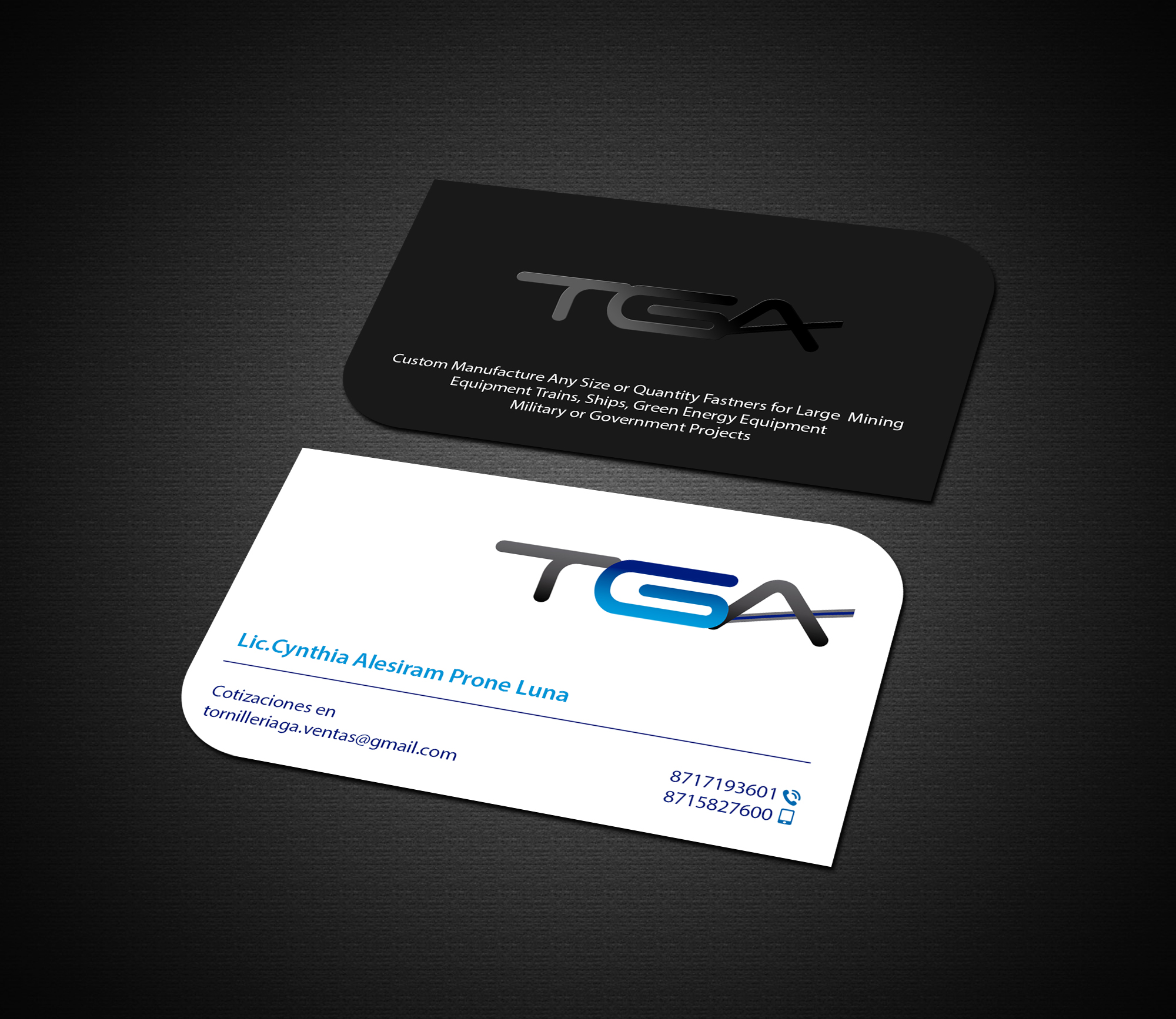 Business Card Design by Creations Box 2015 for TGA | Design #28728356