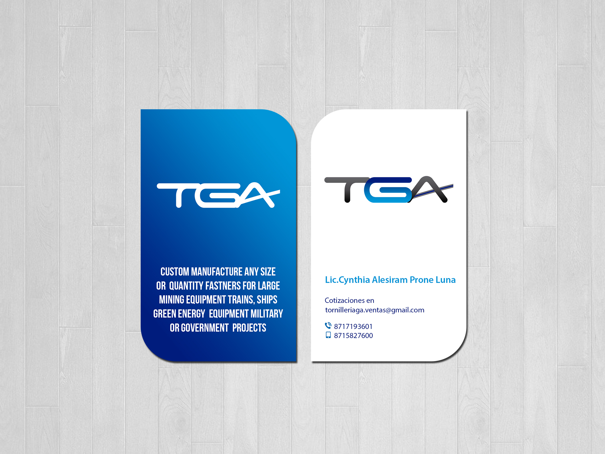Business Card Design by Creations Box 2015 for TGA | Design #28728358