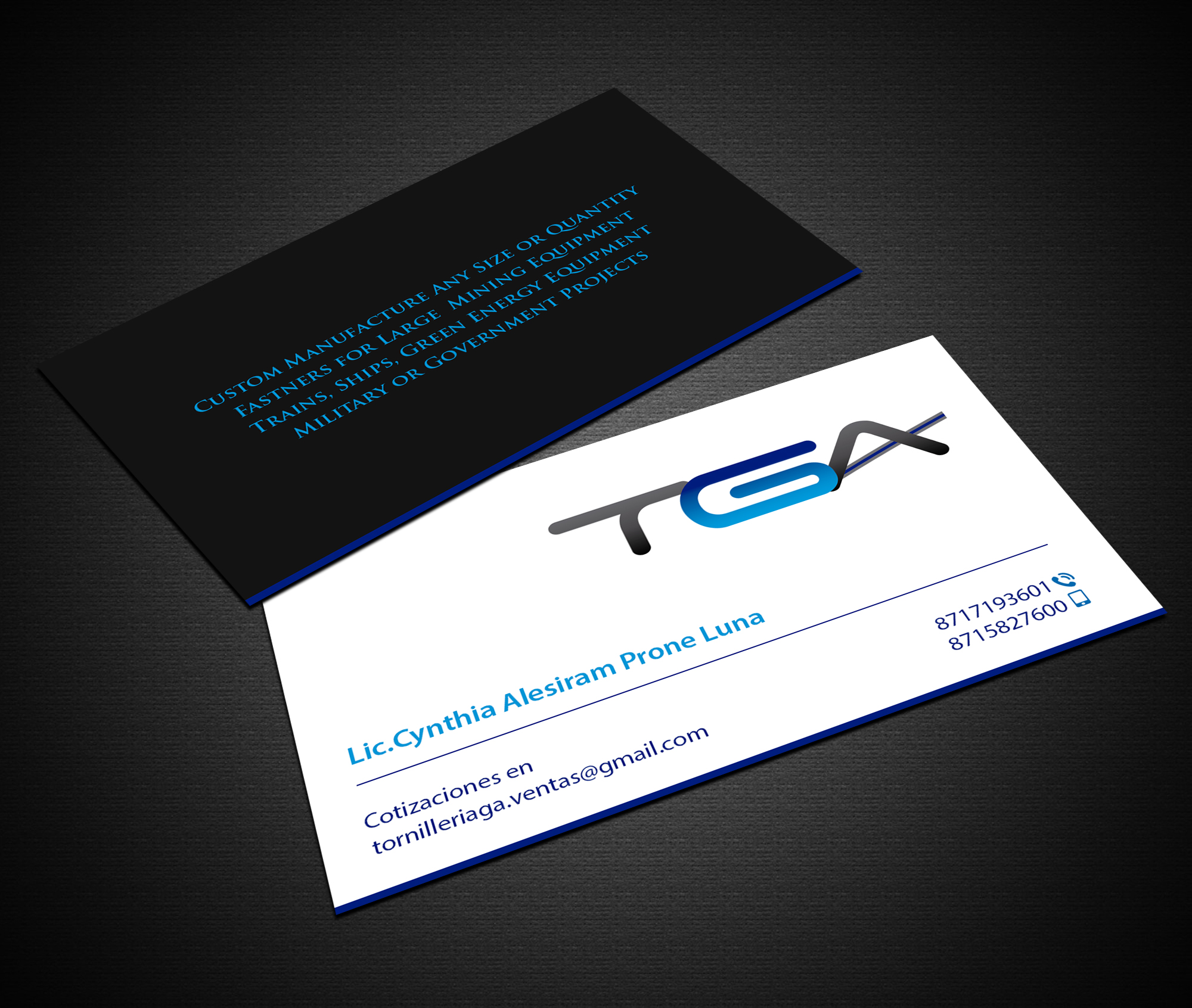 Business Card Design by Creations Box 2015 for TGA | Design #28728362