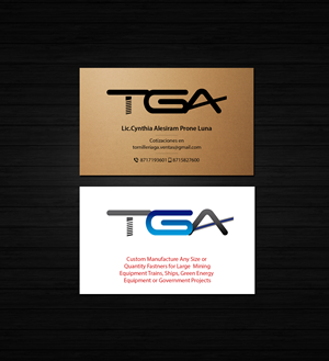 Visitenkarten-Design von Creations Box 2015 für TGA | Design: #28744357