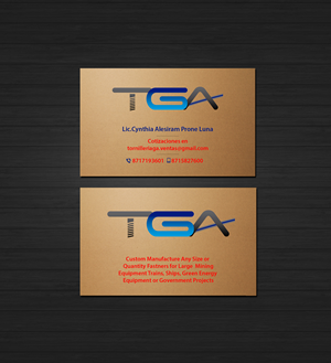 Visitenkarten-Design von Creations Box 2015 für TGA | Design: #28744360