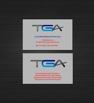 Design de Carte de Visite par Creations Box 2015 pour TGA | Design #28744361