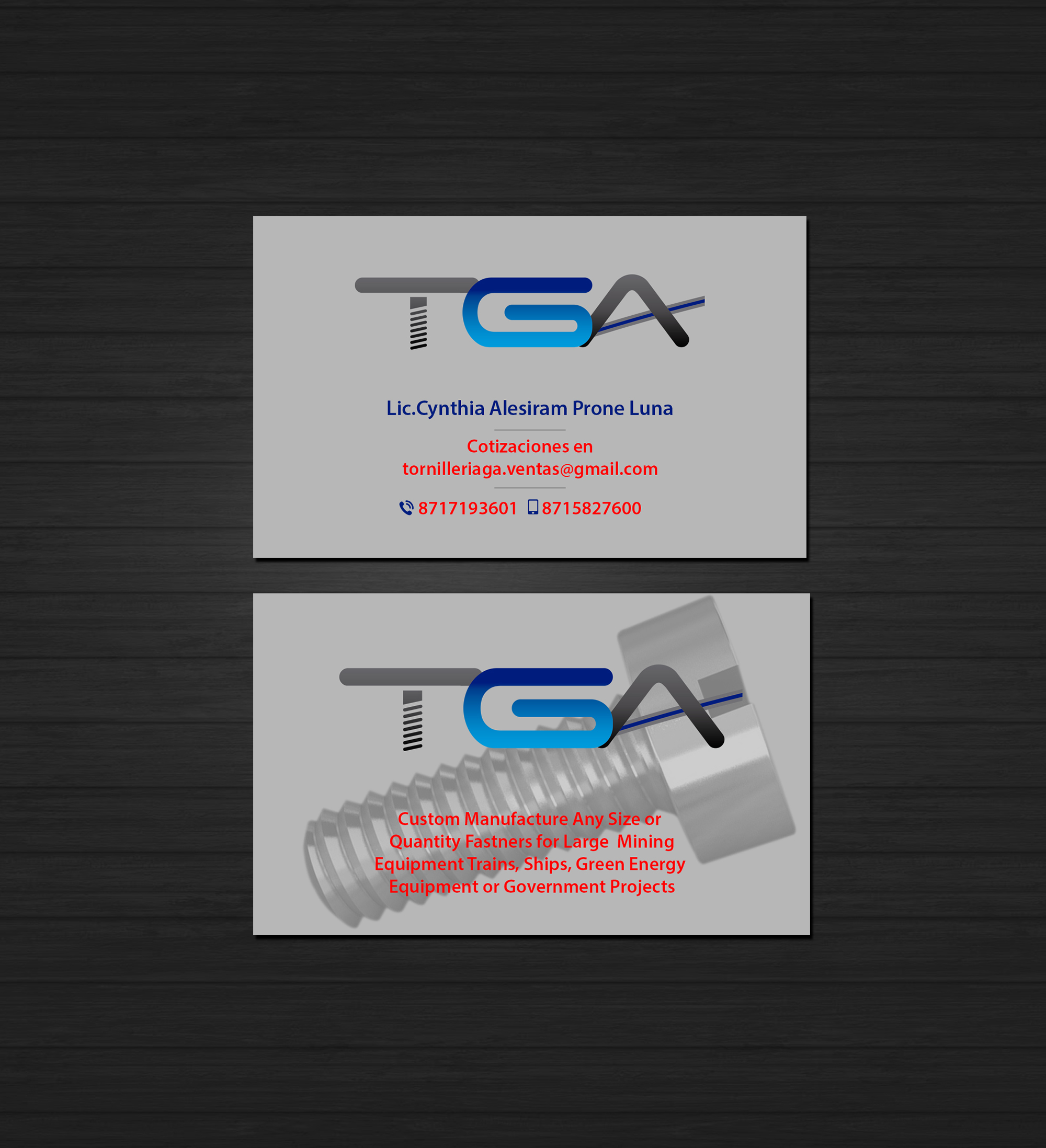 Business Card Design by Creations Box 2015 for TGA | Design #28755289