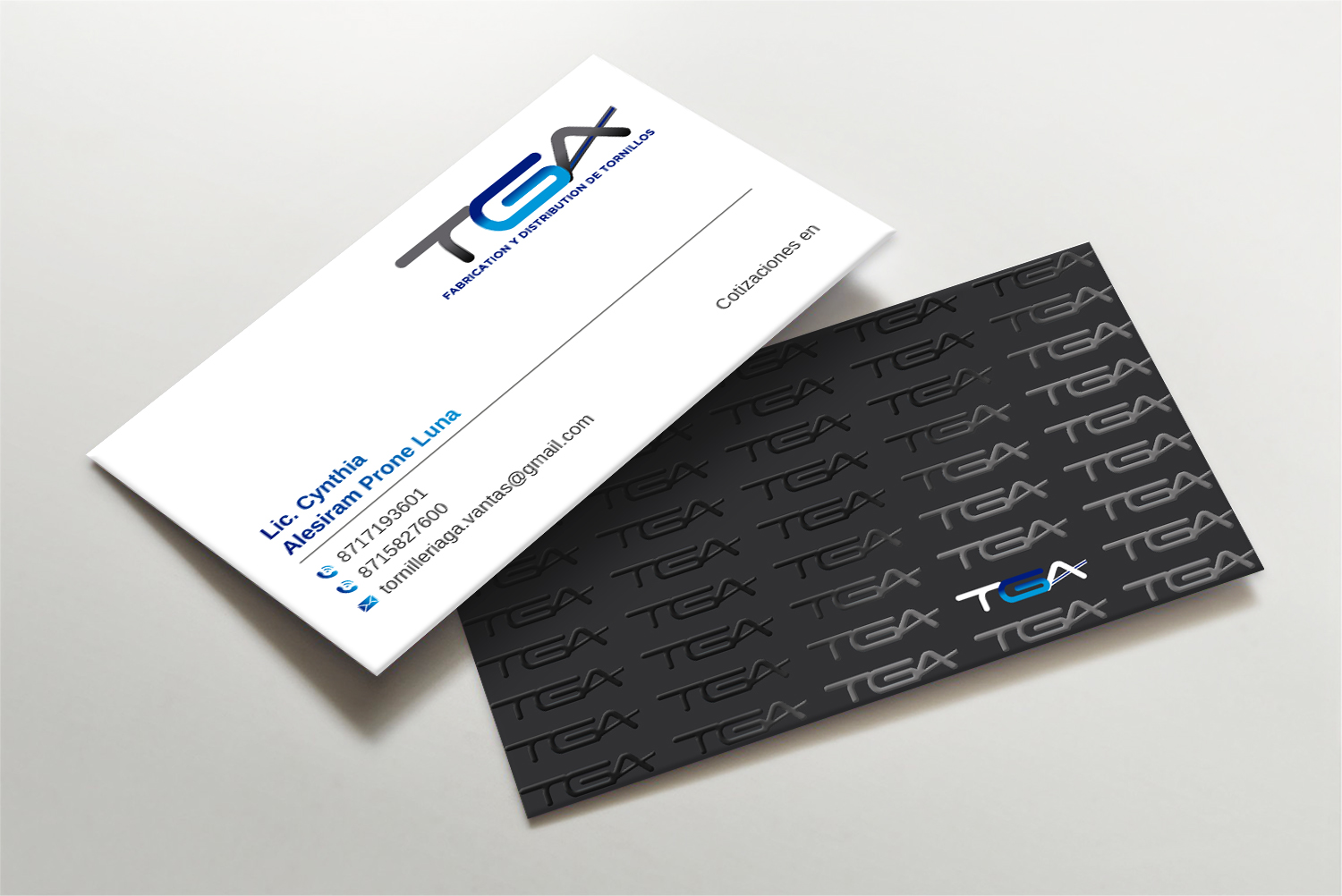 Diseño de Tarjeta de Presentación por LAXMI DESIGNHUB para TGA | Diseño #28723535
