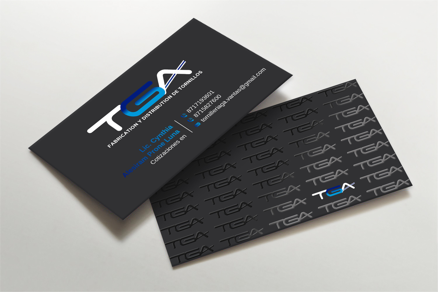 Business Card Design by LAXMI DESIGNHUB for TGA | Design #28723547