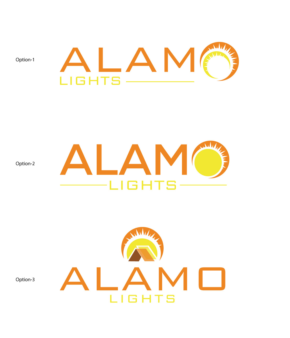 Logo Design by Om Namah Shivay for Alamo Lights | Design #28725236