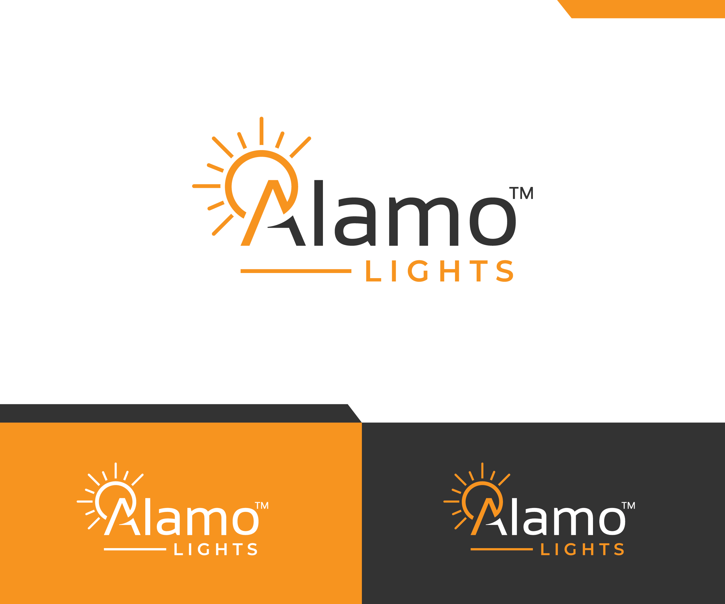 Logo Design by ecorokerz for Alamo Lights | Design: #28723192