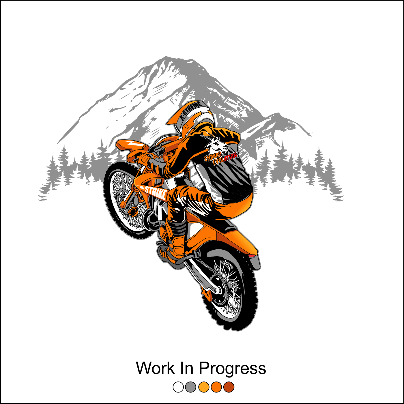 T-shirt Design by Yakuza20 for Enduro Evolution | Design #28752434