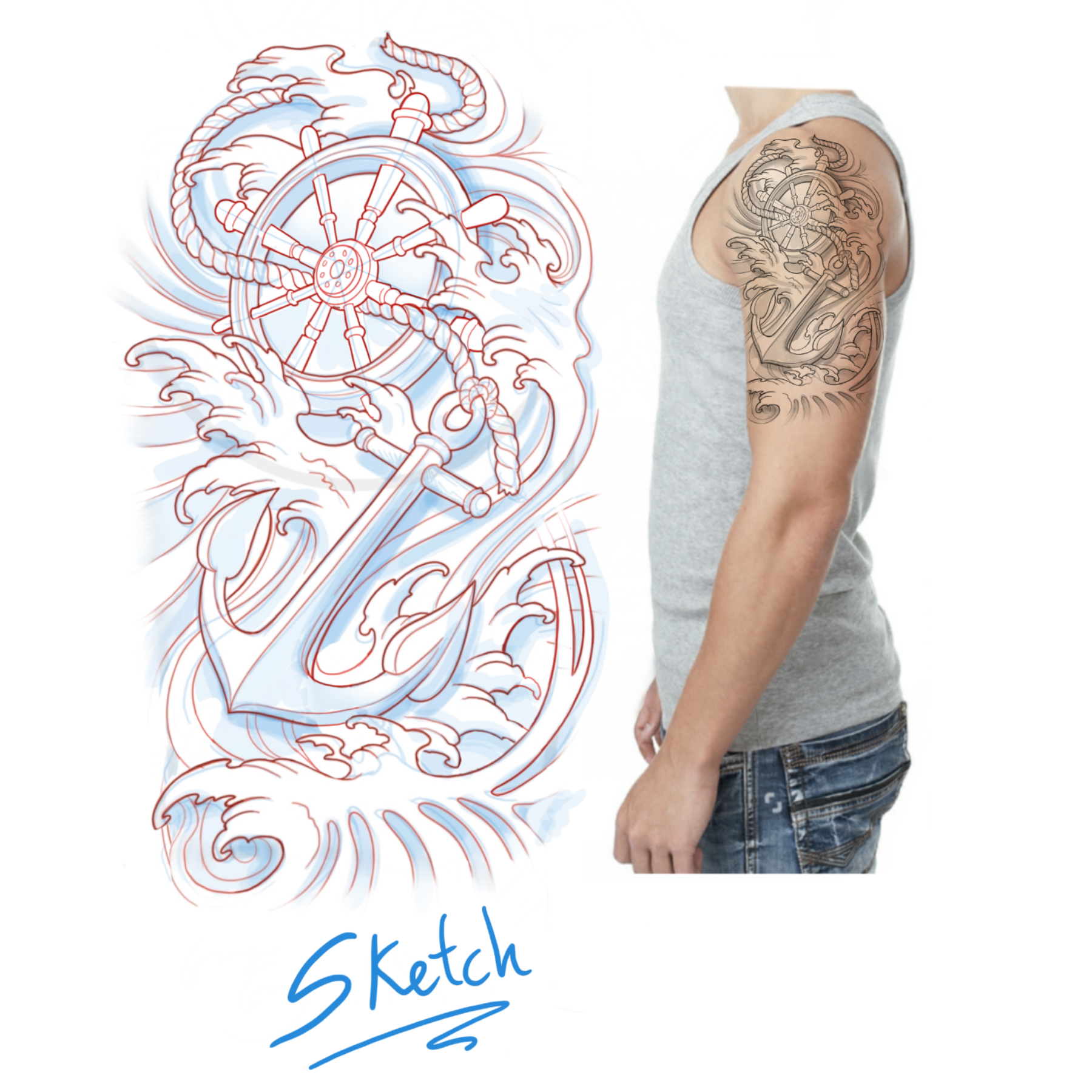 Tattoo Design by rafaelcame 2 for this project | Design #28741732