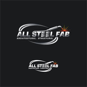 "All Steel Fab" as main text then small text under "Architectural - Structural"  | Logo Design by cjssan