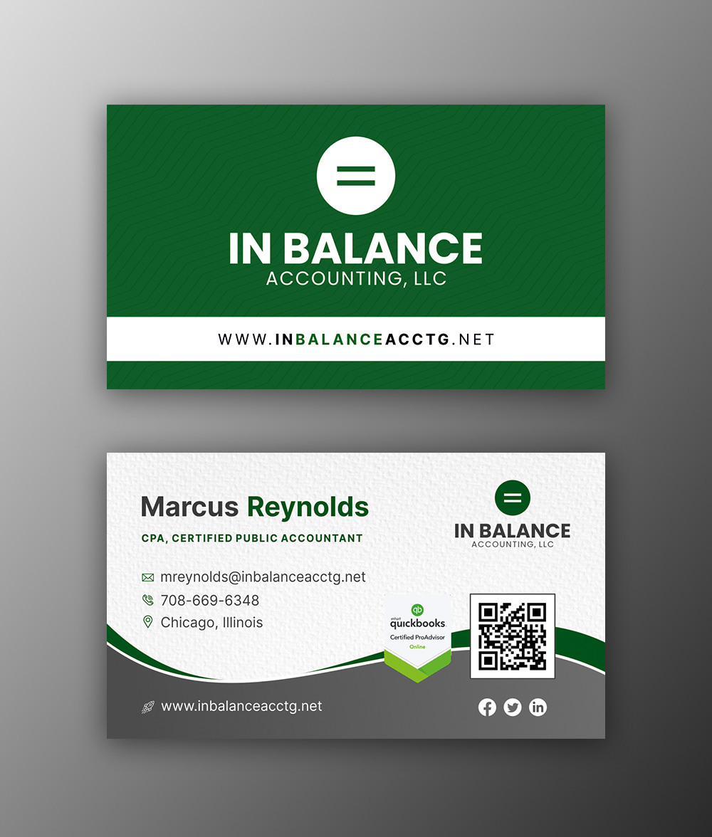 Business Card Design by OwnDesign for In Balance Accounting | Design #28736171