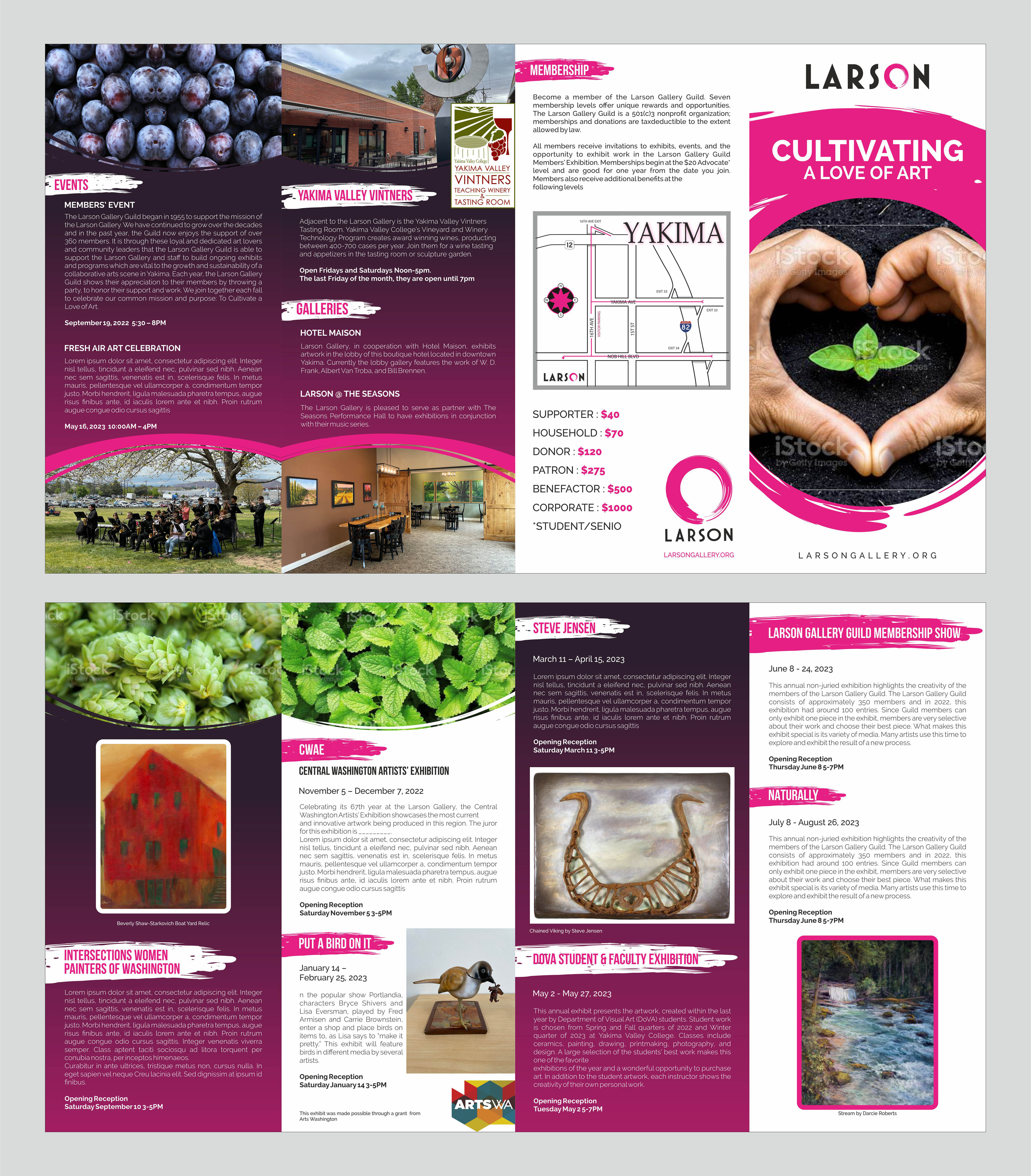 Brochure Design by Fine Graphics House for Larson Gallery | Design #28737938
