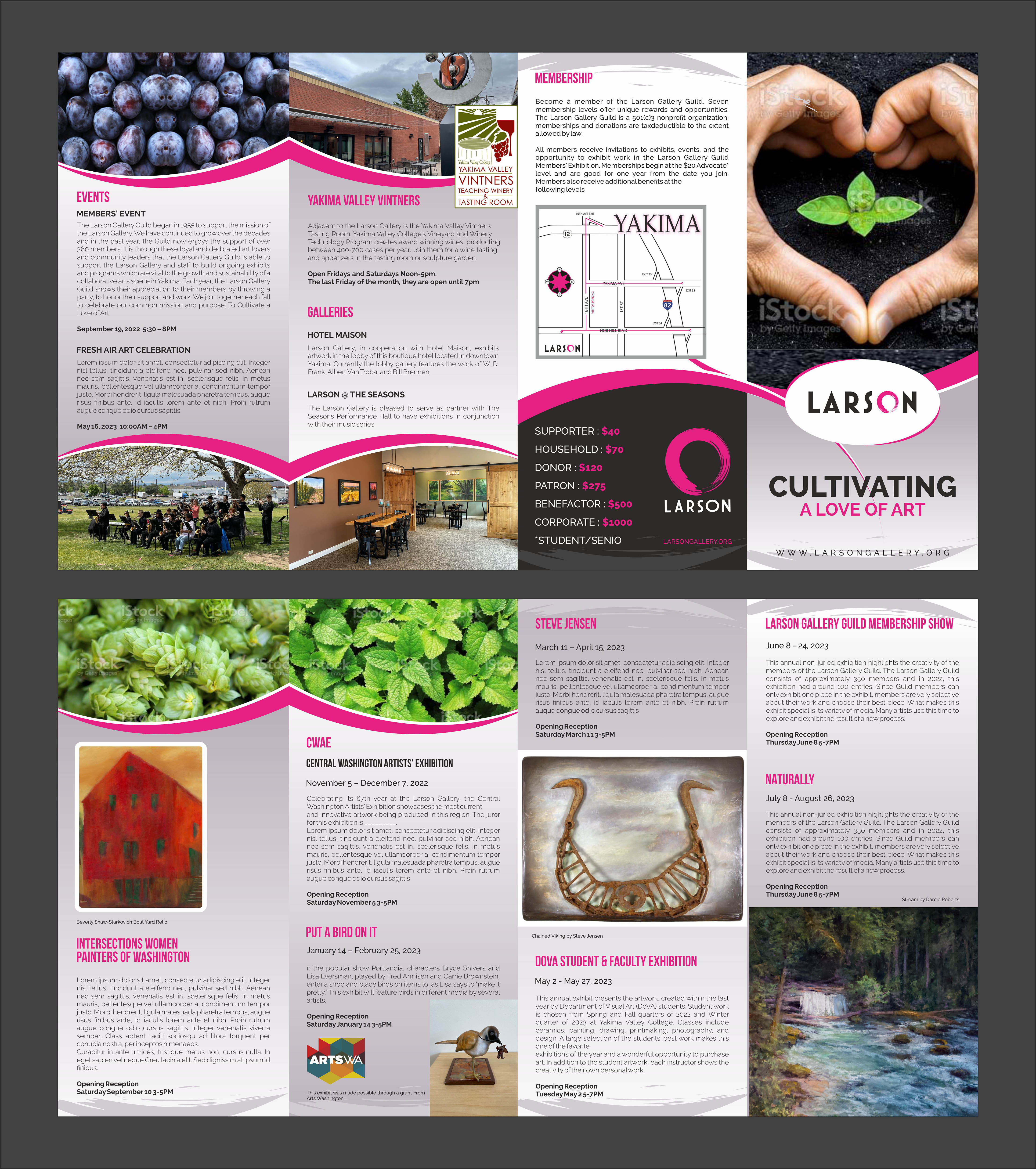 Brochure Design by Fine Graphics House for Larson Gallery | Design #28742321