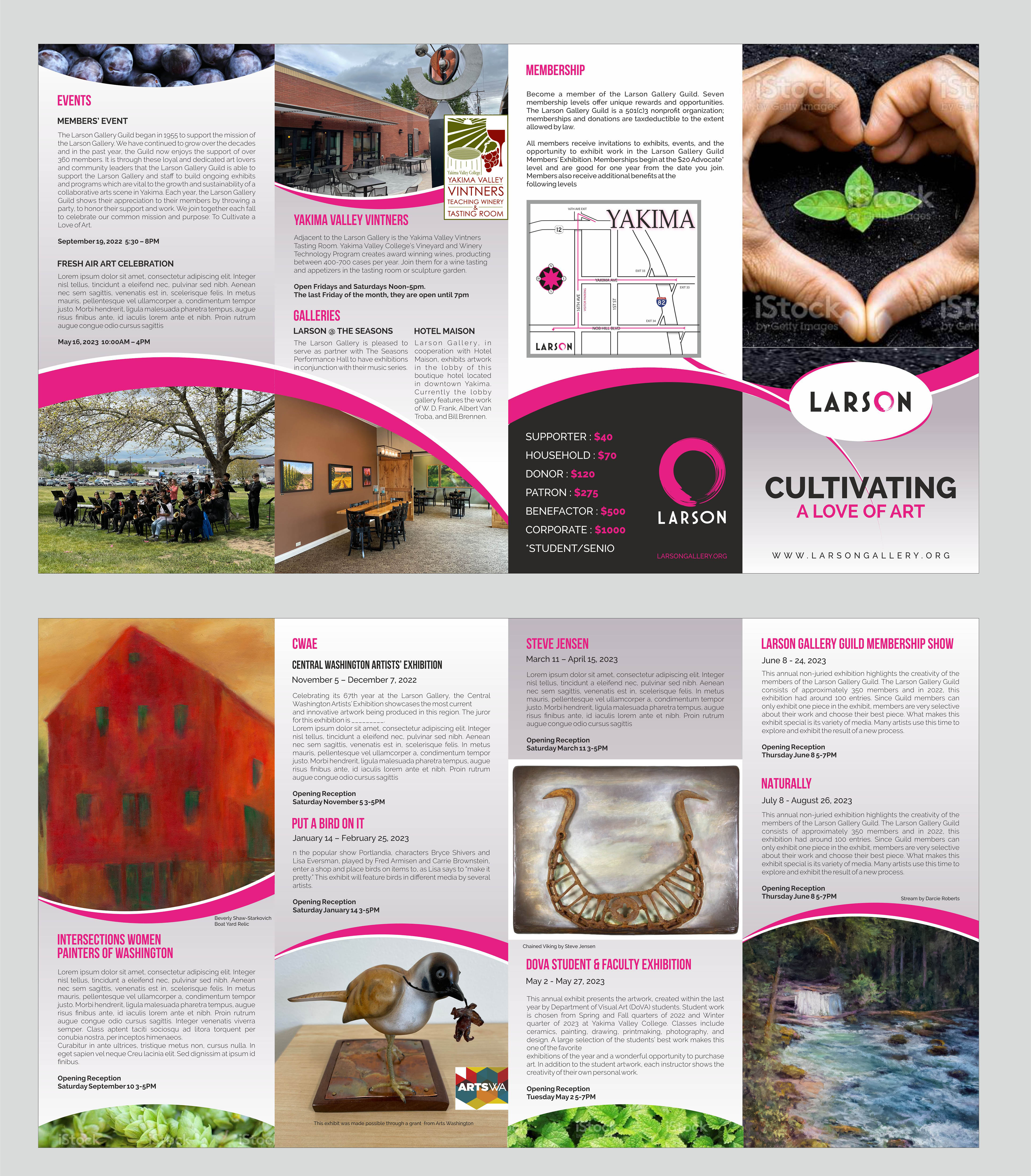 Brochure Design by Fine Graphics House for Larson Gallery | Design #28745072