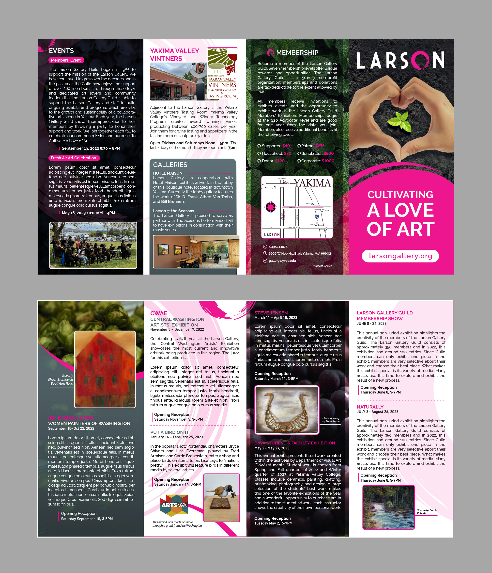 Brochure Design by JanuXart for Larson Gallery | Design #28757952