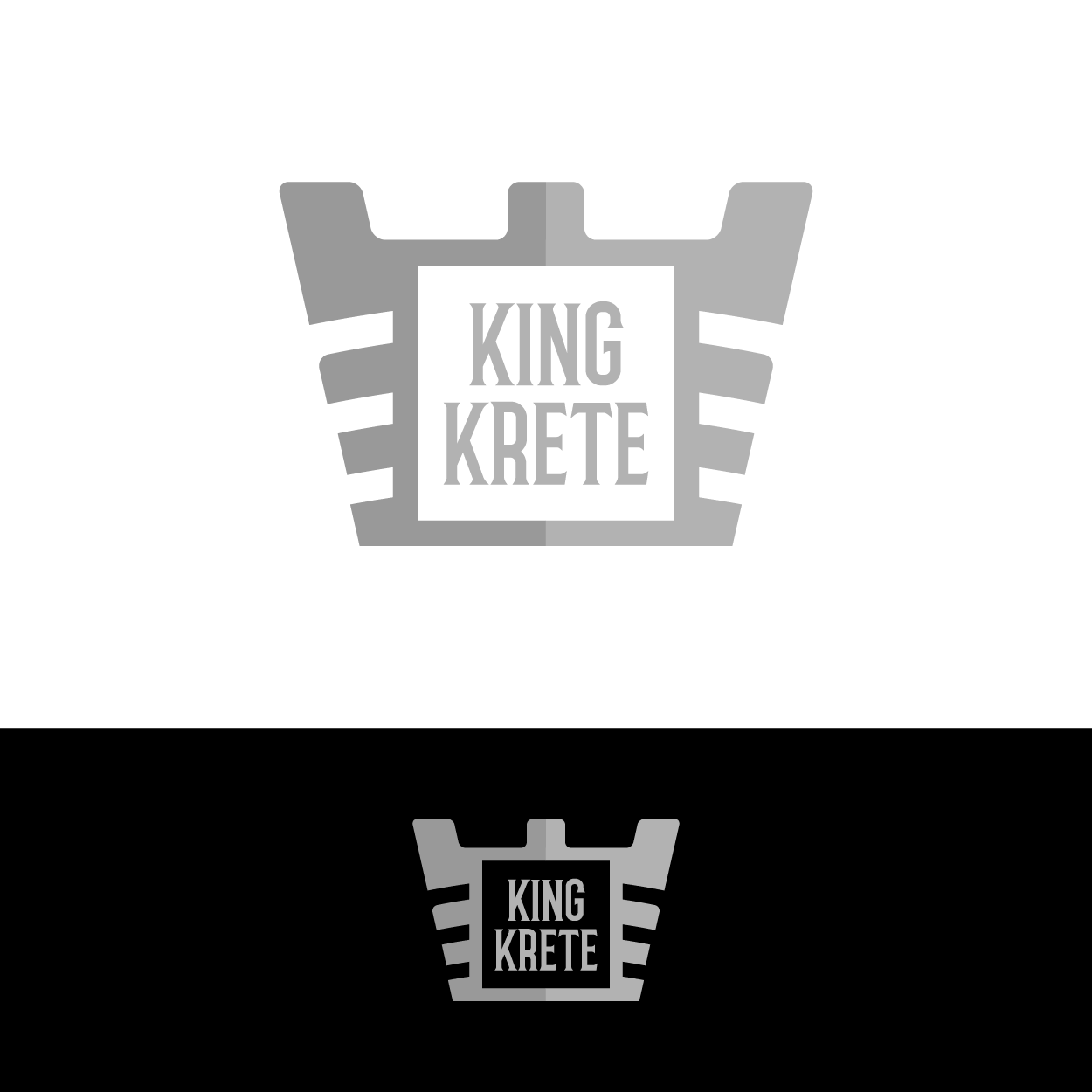 Logo Design by Fauzan Zainal for King Krete | Design #28745992